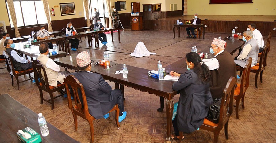 अध्यादेश खारेजी र मन्त्रिपरिषद् विस्तारका लागि बसेको बैठक निष्कर्षविहीन