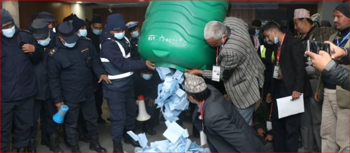 काँग्रेस खुला केन्द्रीय सदस्यको रोकिएको २३९३ मतगणना जारी